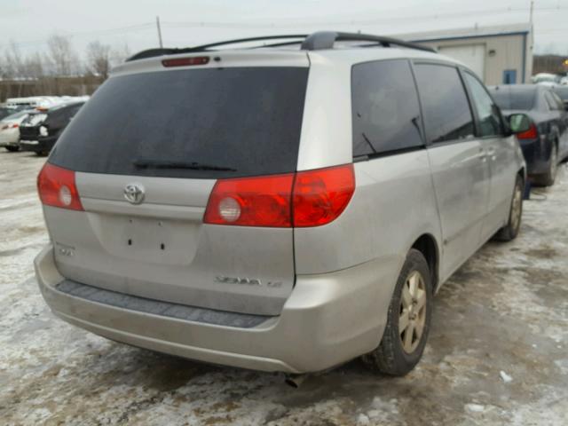 5TDZK23C58S100588 - 2008 TOYOTA SIENNA CE TAN photo 4