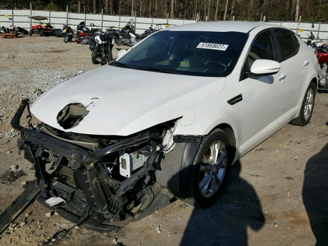 5XXGN4A72DG127372 - 2013 KIA OPTIMA EX WHITE photo 2