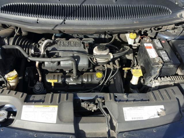 1C4GJ25372B535750 - 2002 CHRYSLER VOYAGER BLUE photo 7