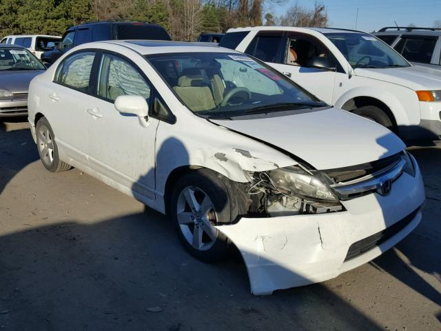 1HGFA16848L104092 - 2008 HONDA CIVIC EX თეთრი ფოტო 1