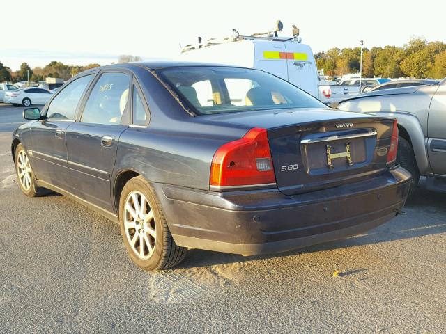 YV1TS59H141374205 - 2004 VOLVO S80 2.5T BLUE photo 3