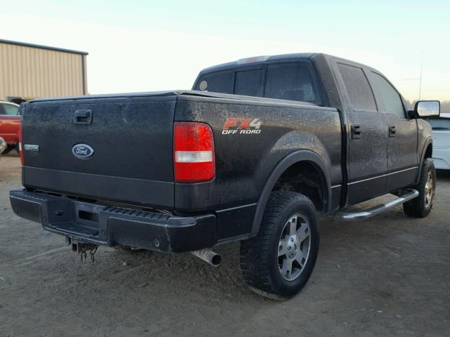 1FTPW14574KC86335 - 2004 FORD F150 SUPER BLACK photo 4