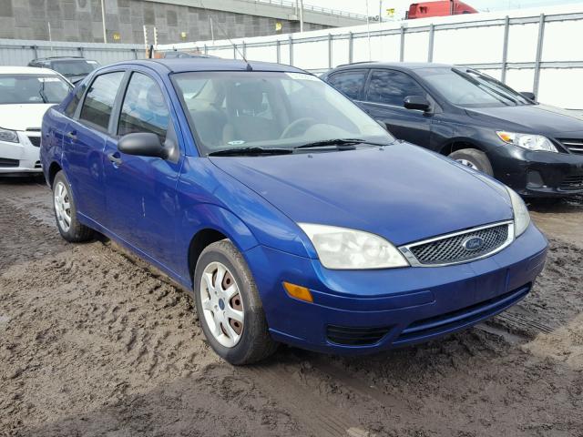 1FAFP34N05W215689 - 2005 FORD FOCUS ZX4 BLUE photo 1