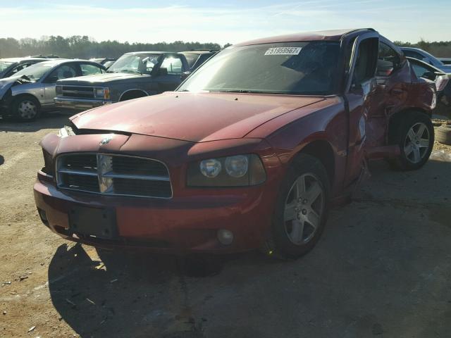 2B3KA43G26H228206 - 2006 DODGE CHARGER SE RED photo 2