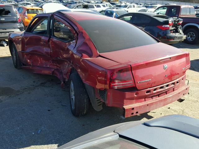 2B3KA43G26H228206 - 2006 DODGE CHARGER SE RED photo 3