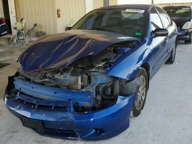 1G1JC52F347209975 - 2004 CHEVROLET CAVALIER BLUE photo 2