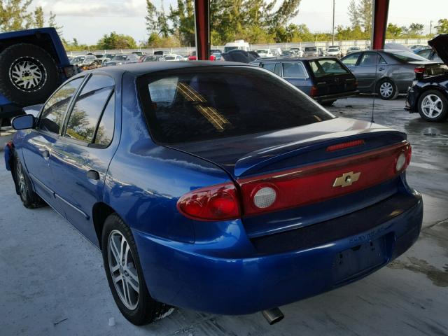 1G1JC52F347209975 - 2004 CHEVROLET CAVALIER BLUE photo 3