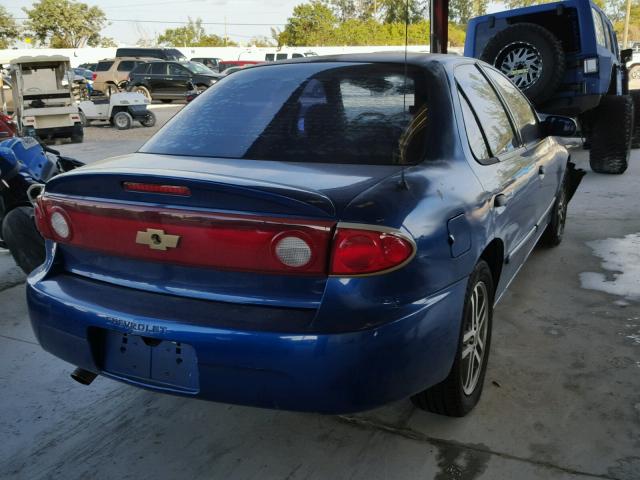 1G1JC52F347209975 - 2004 CHEVROLET CAVALIER BLUE photo 4