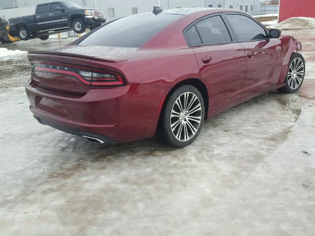 2C3CDXCT2JH116995 - 2018 DODGE CHARGER R/ MAROON photo 4