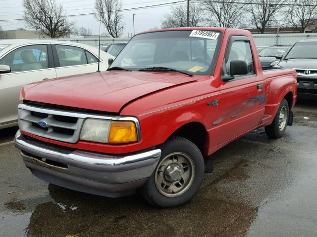 1FTCR10A6TPA96584 - 1996 FORD RANGER RED photo 2