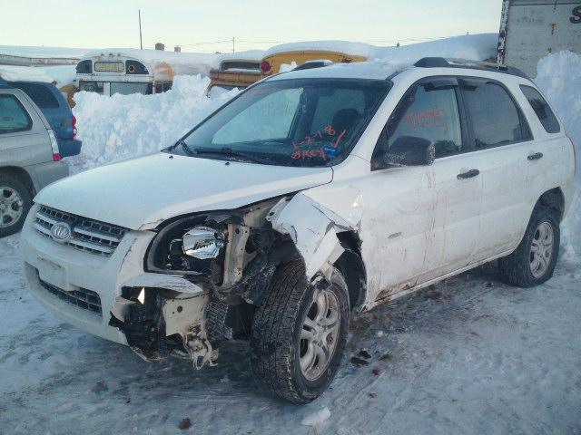 KNDJE723487469357 - 2008 KIA SPORTAGE E WHITE photo 2