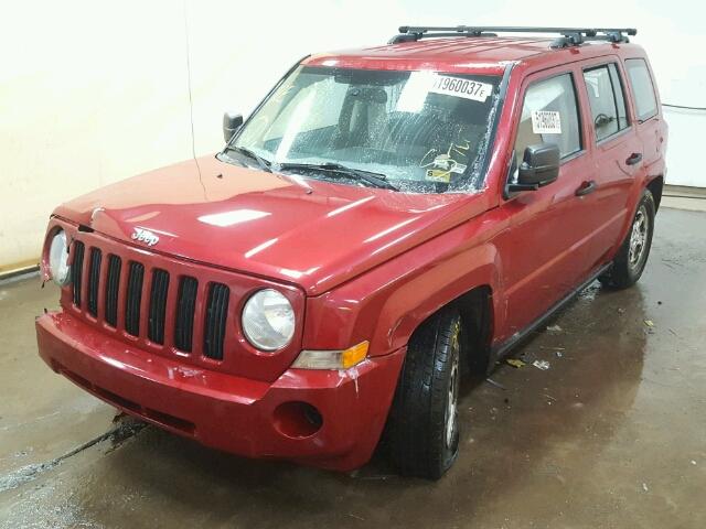 1J8FT28W08D777295 - 2008 JEEP PATRIOT SP RED photo 2