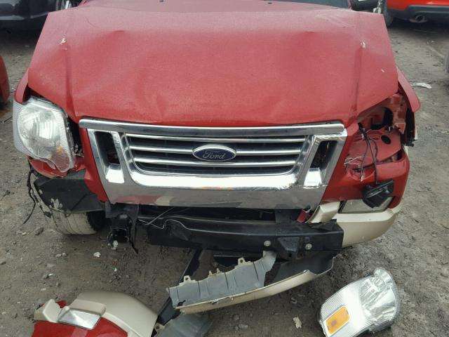 1FMEU7EEXAUA67332 - 2010 FORD EXPLORER E RED photo 7