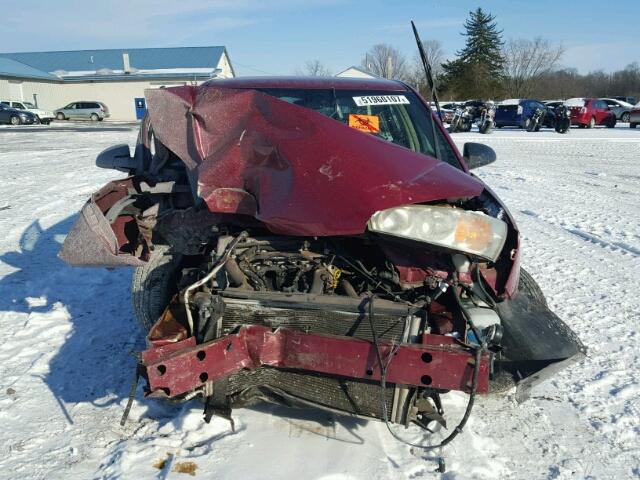 1G1ZS58F27F106098 - 2007 CHEVROLET MALIBU LS MAROON photo 9