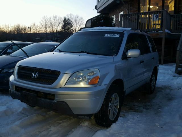 2HKYF185X5H531630 - 2005 HONDA PILOT EXL SILVER photo 2