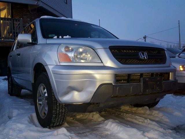 2HKYF185X5H531630 - 2005 HONDA PILOT EXL SILVER photo 9