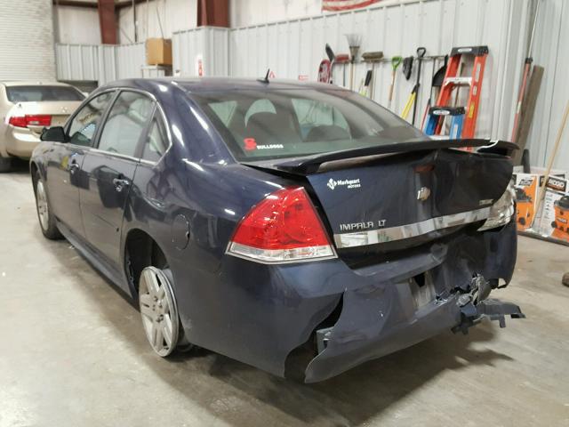 2G1WB5EK9A1185983 - 2010 CHEVROLET IMPALA LT BLUE photo 3