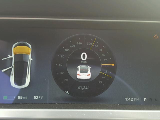 5YJSA1H19EFP38428 - 2014 TESLA MODEL S WHITE photo 8