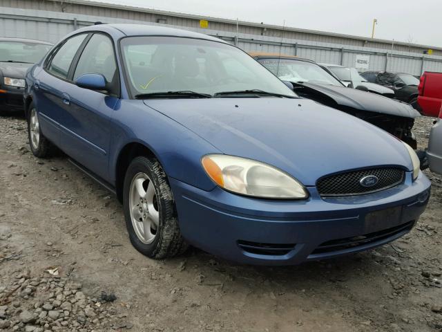 1FAFP53UX4A125689 - 2004 FORD TAURUS SE BLUE photo 1