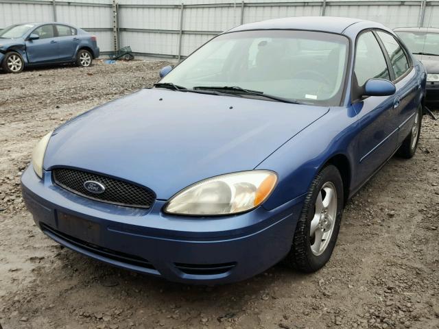 1FAFP53UX4A125689 - 2004 FORD TAURUS SE BLUE photo 2