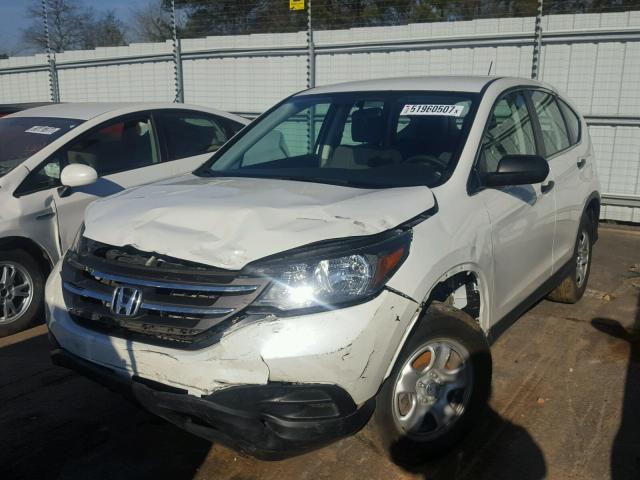 5J6RM4H30EL079431 - 2014 HONDA CR-V LX WHITE photo 2