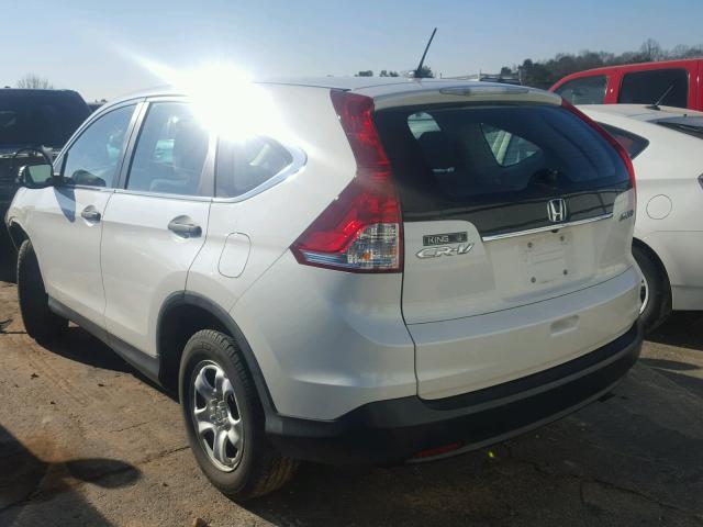 5J6RM4H30EL079431 - 2014 HONDA CR-V LX WHITE photo 3