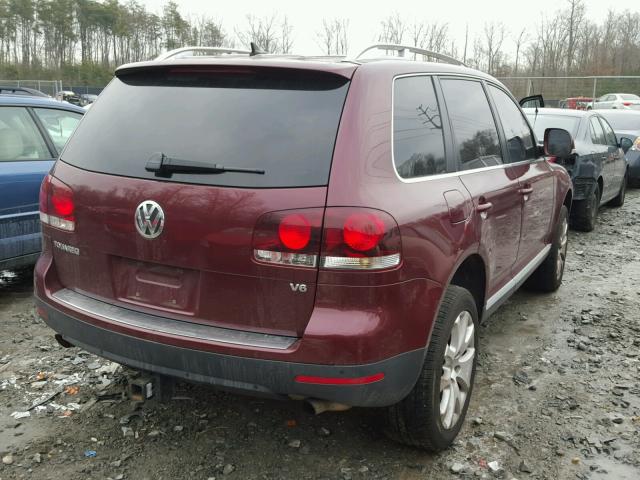 WVGBE77LX8D079177 - 2008 VOLKSWAGEN TOUAREG 2 RED photo 4