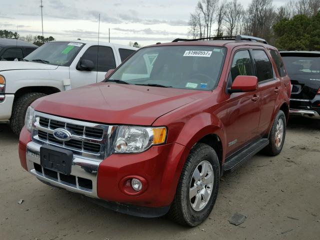 1FMCU9EG4CKB25874 - 2012 FORD ESCAPE LIM RED photo 2