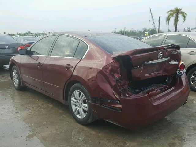 1N4AL2AP4BN436509 - 2011 NISSAN ALTIMA BAS BURGUNDY photo 3