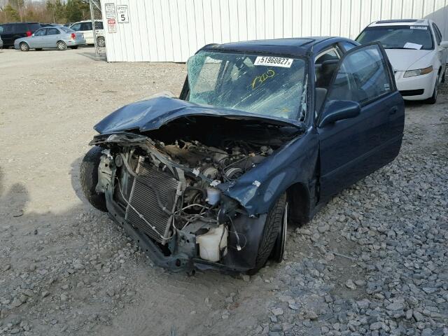 1HGEJ8255WL127412 - 1998 HONDA CIVIC EX 绿色 照片 2