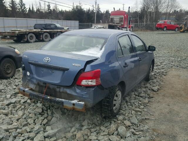 JTDBT923971126647 - 2007 TOYOTA YARIS BLUE photo 4