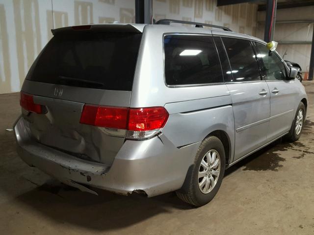 5FNRL3H66AB105704 - 2010 HONDA ODYSSEY EX SILVER photo 4