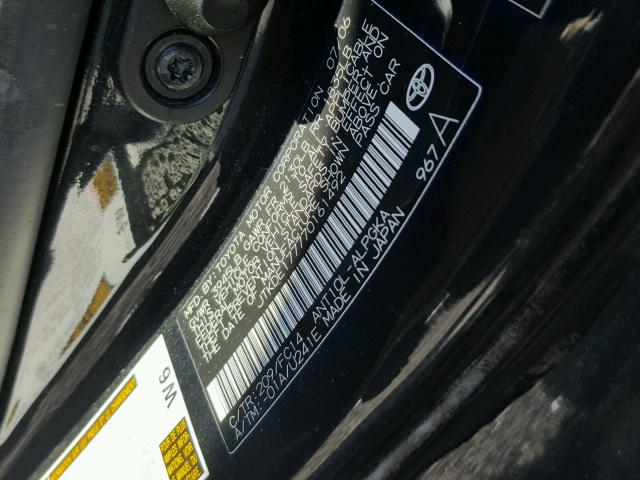 JTKDE177770161492 - 2007 TOYOTA SCION TC 黑色 照片 10