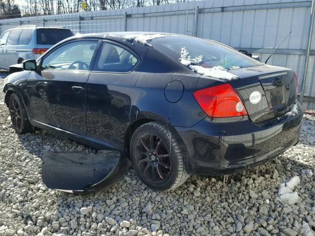 JTKDE177770161492 - 2007 TOYOTA SCION TC BLACK photo 3