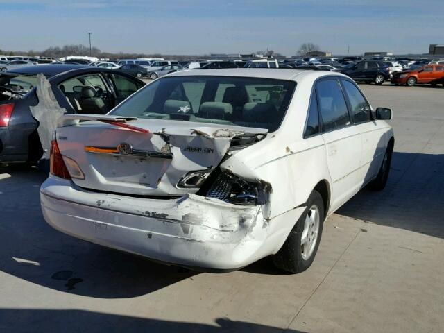 4T1BF28BXYU028333 - 2000 TOYOTA AVALON XL WHITE photo 4