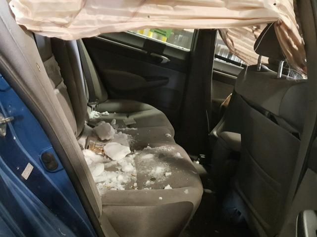 1HGFA16858L044419 - 2008 HONDA CIVIC EX Mavi foto 6