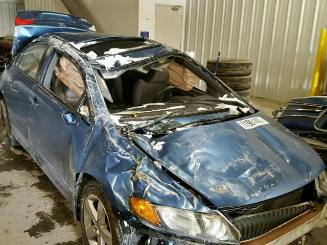 1HGFA16858L044419 - 2008 HONDA CIVIC EX BLUE photo 9