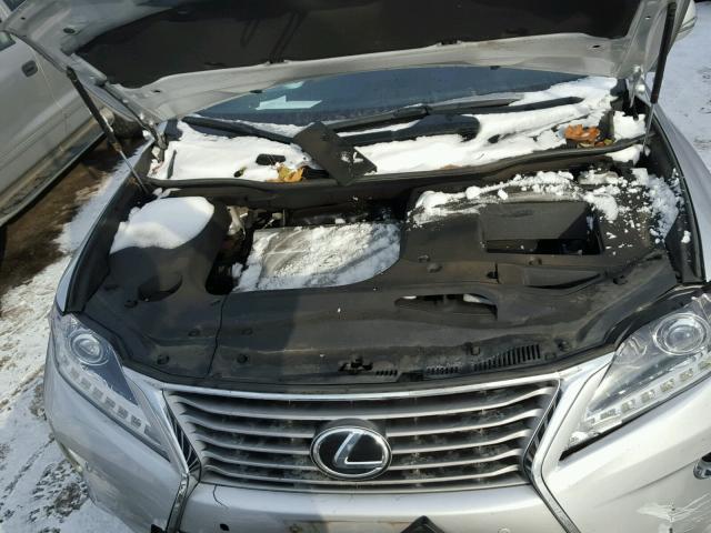 2T2BK1BA7EC237818 - 2014 LEXUS RX 350 SILVER photo 7