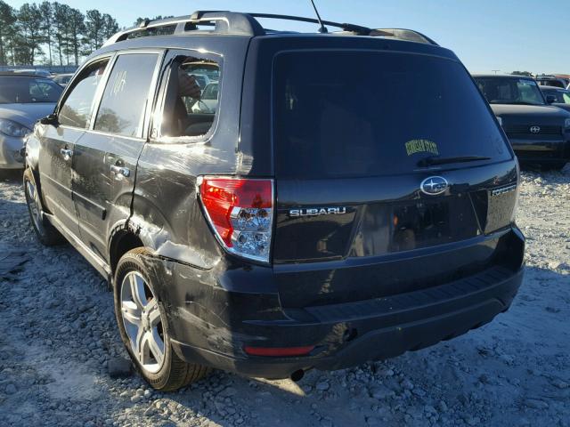 JF2SH63639H721465 - 2009 SUBARU FORESTER 2 BLACK photo 3