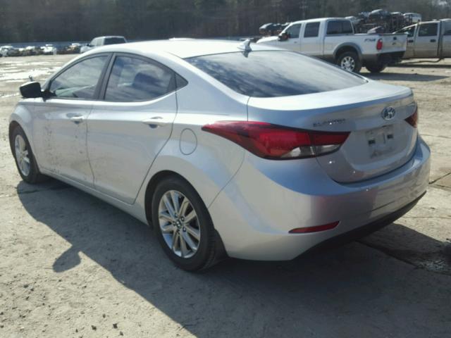 KMHDH4AE4FU389413 - 2015 HYUNDAI ELANTRA SE SILVER photo 3