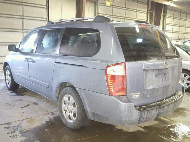 KNDMB233986266686 - 2008 KIA SEDONA EX BLUE photo 3