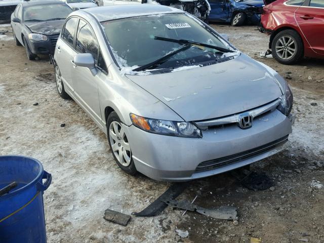 1HGFA16578L003456 - 2008 HONDA CIVIC LX SILVER photo 1