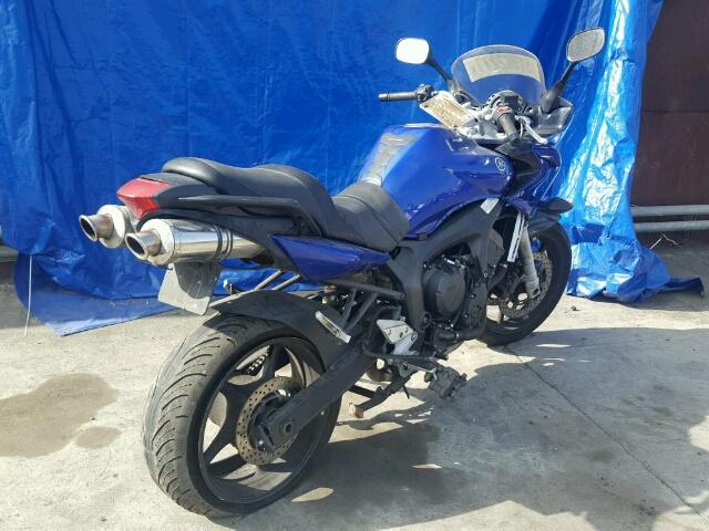 JYARJ08Y36A001219 - 2006 YAMAHA FZ6 SC BLUE photo 4