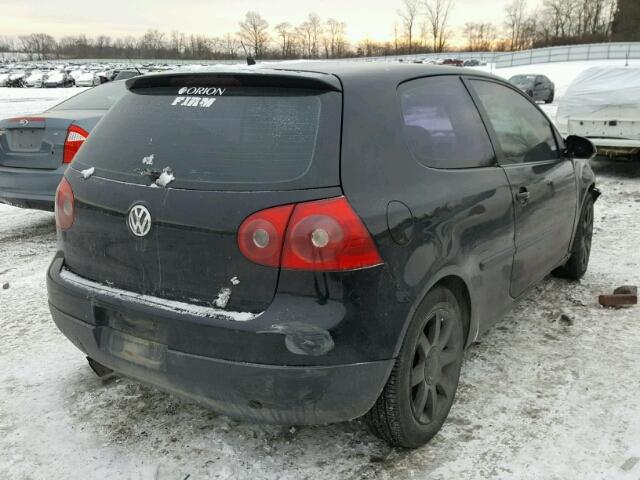 WVWAB71K48W132534 - 2008 VOLKSWAGEN RABBIT BLACK photo 4