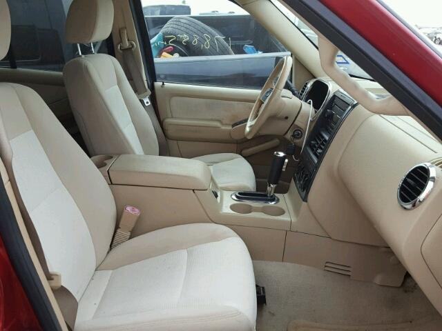1FMEU63E46UA15473 - 2006 FORD EXPLORER X RED photo 5