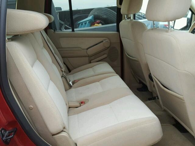 1FMEU63E46UA15473 - 2006 FORD EXPLORER X RED photo 6