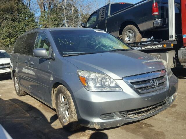 5FNRL38437B118286 - 2007 HONDA ODYSSEY EX BLUE photo 1