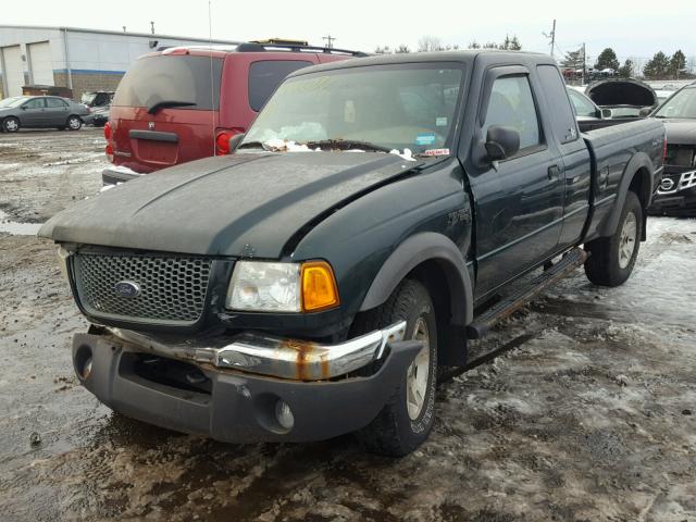 1FTZR45EX2TA65738 - 2002 FORD RANGER SUP GREEN photo 2