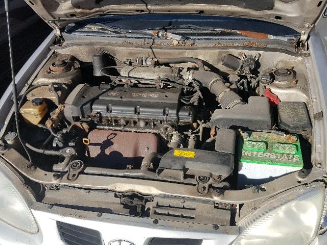 KMHJF35F3YU985203 - 2000 HYUNDAI ELANTRA GL SILVER photo 7