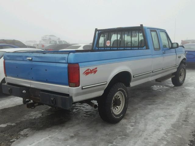 1FTHX26MXNKB26690 - 1992 FORD F250 BLUE photo 4